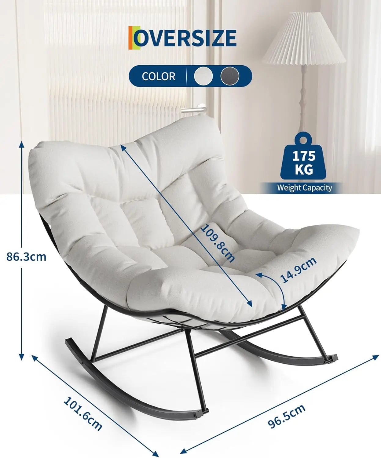Fauteuil Suspendu Œuf XL — Luxe en Plein Air