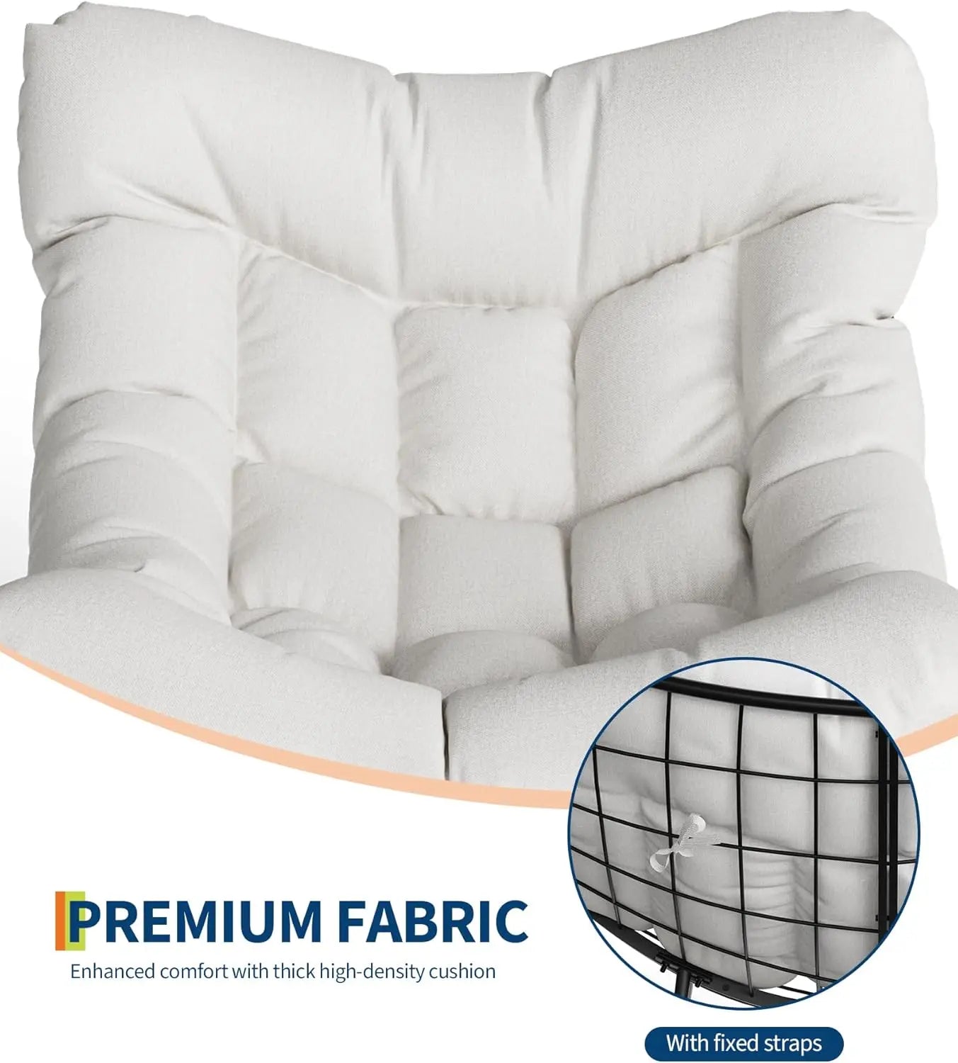 Fauteuil Suspendu Œuf XL — Luxe en Plein Air