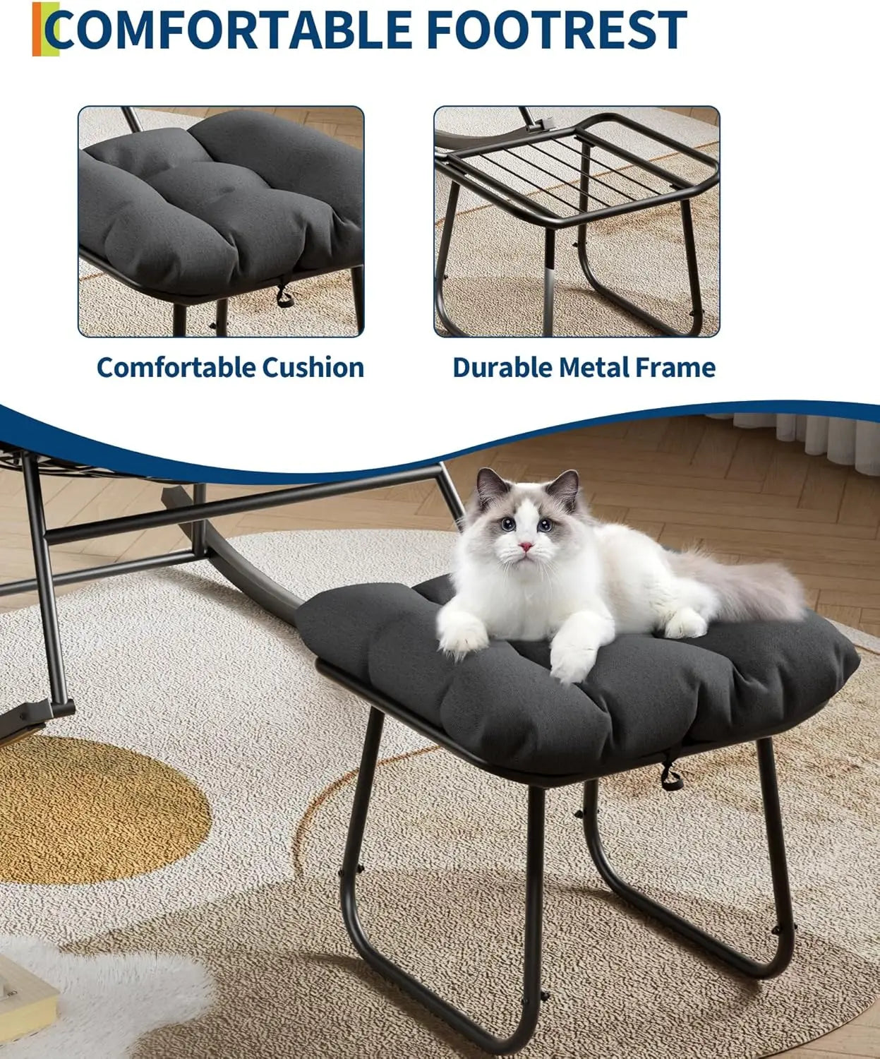 Fauteuil Suspendu Œuf XL — Luxe en Plein Air