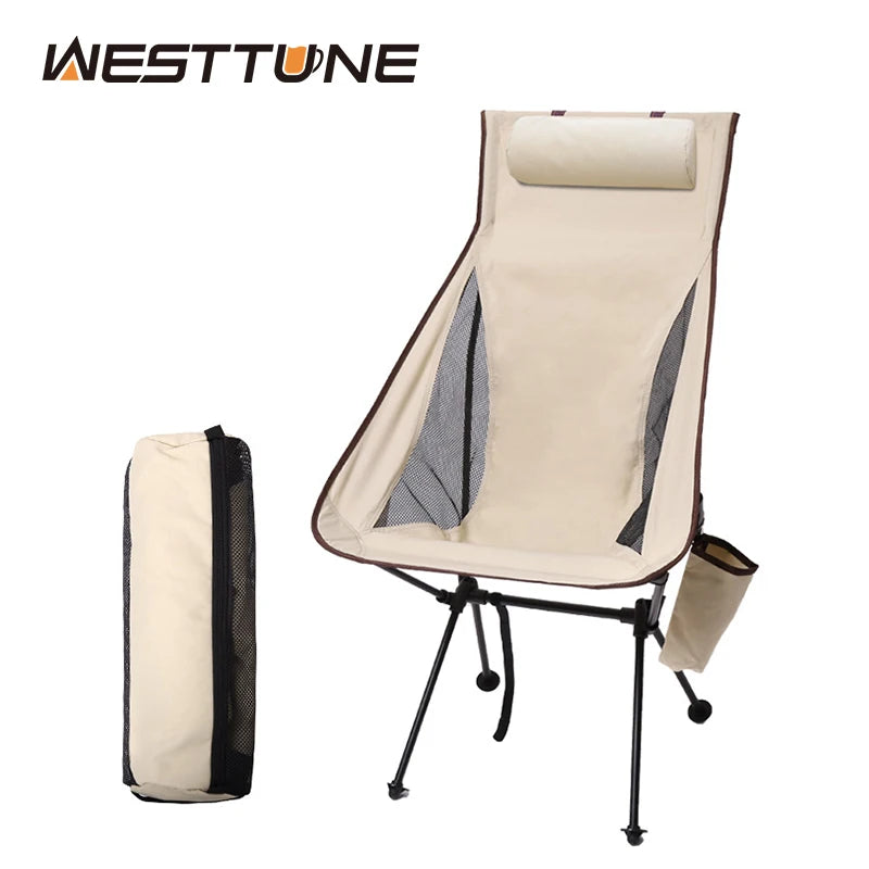 Chaise Camping Aluminium avec Appui-Tête — Repos Mérité