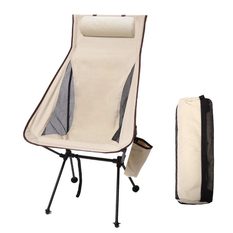 Chaise Camping Aluminium avec Appui-Tête — Repos Mérité