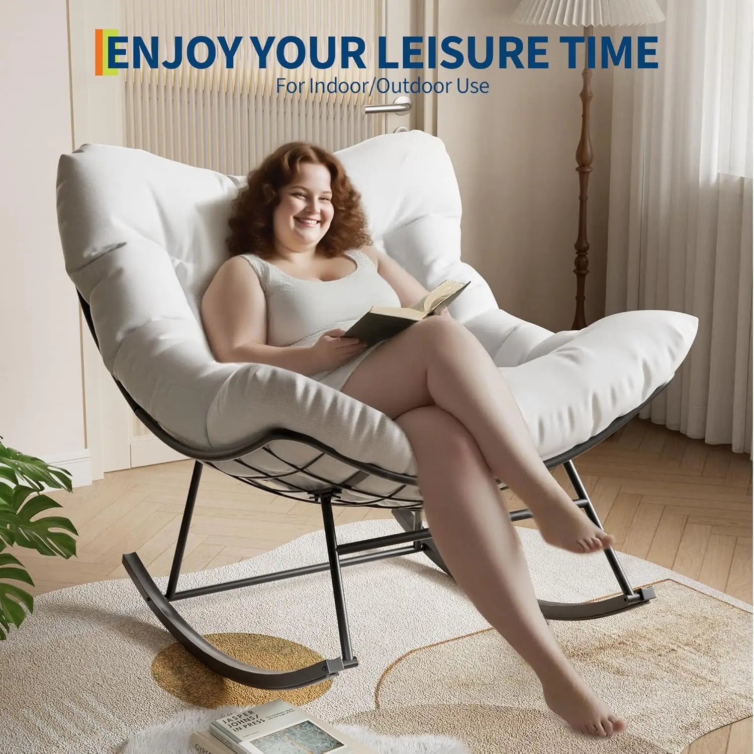 Fauteuil Suspendu Œuf XL — Luxe en Plein Air