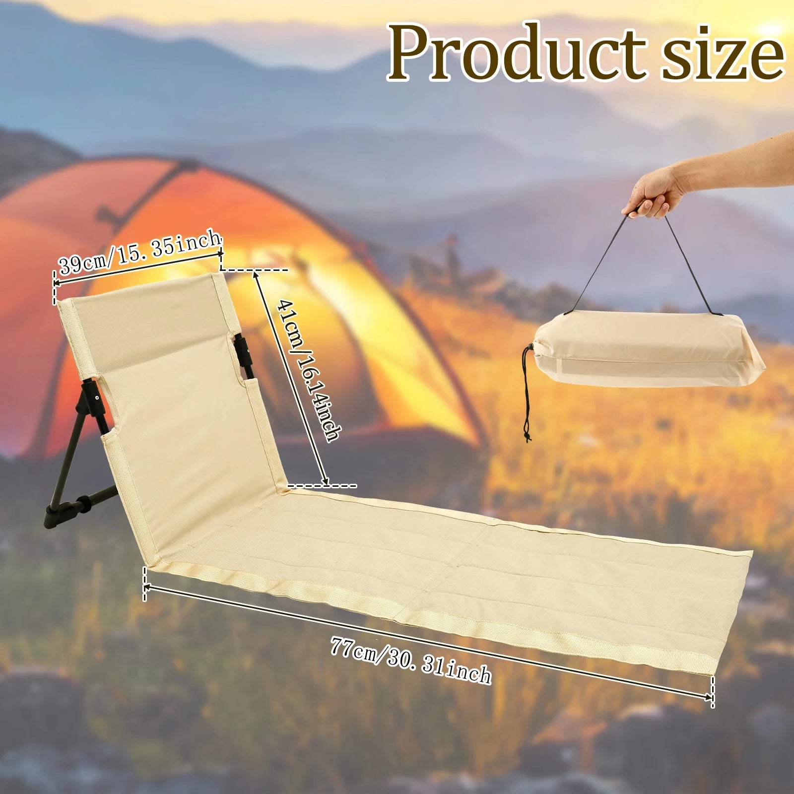 Chaise de Sol Pocket — Format Ultra Compact