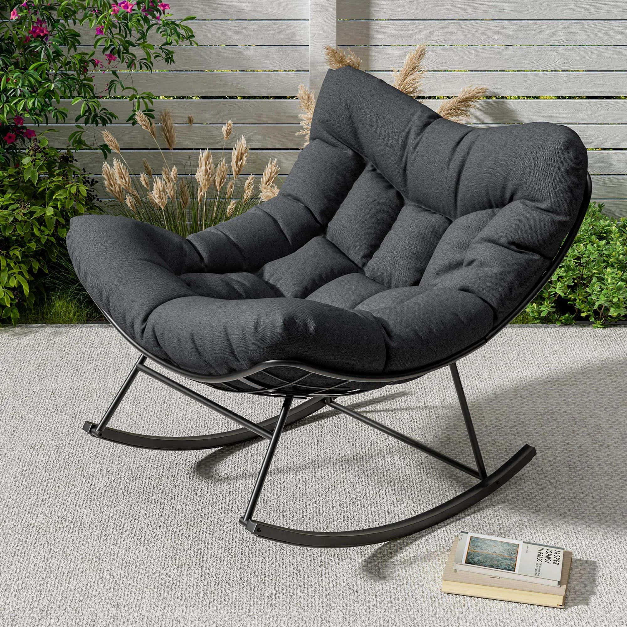 Fauteuil Suspendu Œuf en Rotin — Cocon de Détente