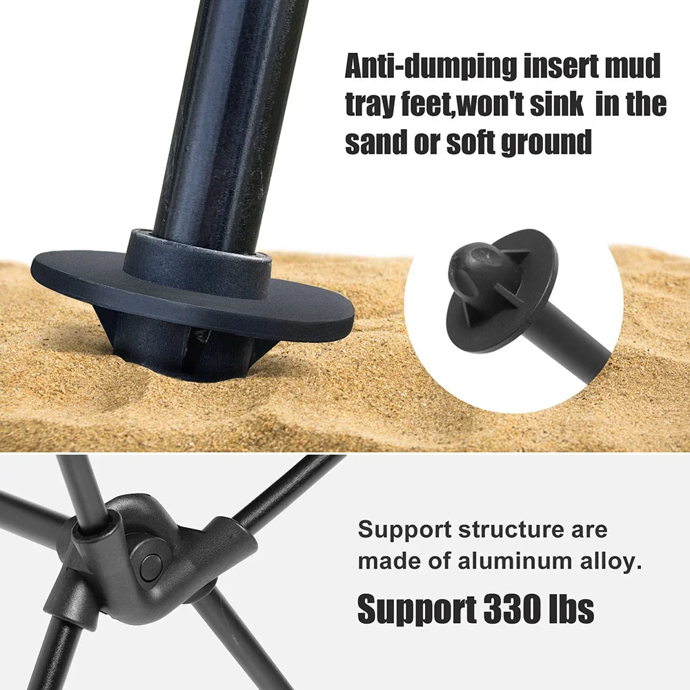 Chaise Camping Aluminium avec Appui-Tête — Repos Mérité